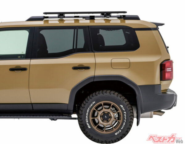 2.1m制限の駐車場でもOK!! 高さを抑えたランクル250用ルーフデッキが登場!!