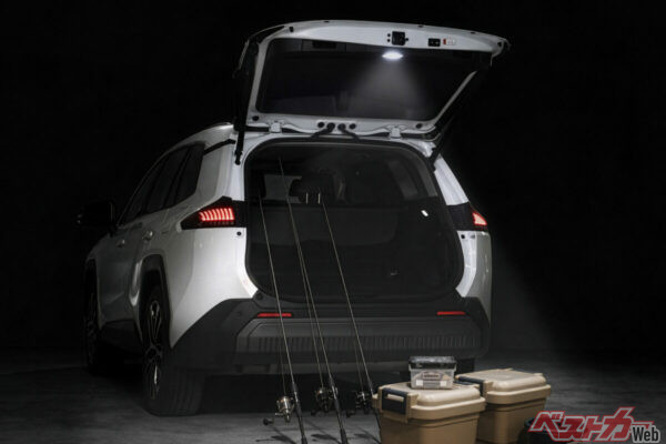 暗くて荷室が見えん!! 新型RAV4オーナーの悩みを解決する爆光LED増設ランプが明るすぎ!!
