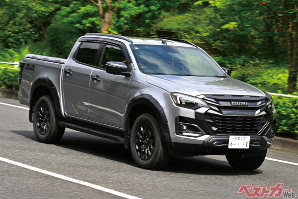 日本への輸入販売が開始されたいすゞ D-MAX。本格ピックアップでありながらも、都会の街並みにも自然と溶け込む先進的なデザイン