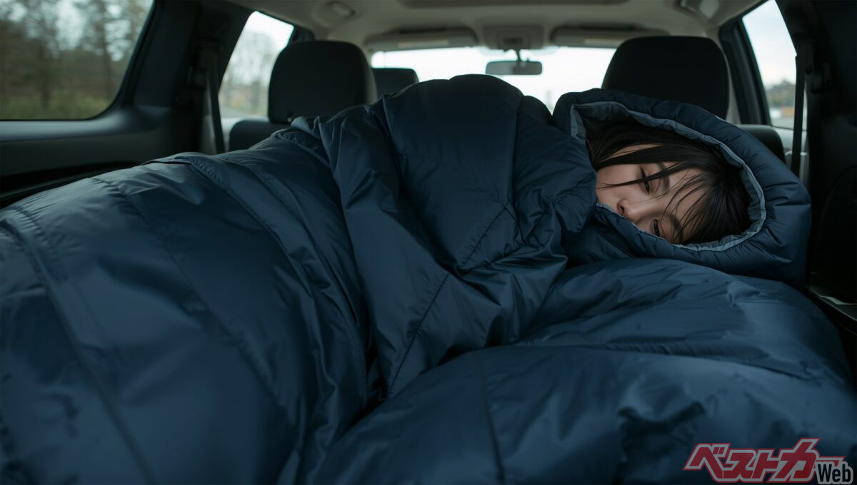 車中泊では同じ姿勢を続けず、脚を動かしてこまめに水分を取ることが重要。トイレを控えるために水分を減らすと、血栓ができる危険を高める(PHOTO:Adobe Stock_bephoto)