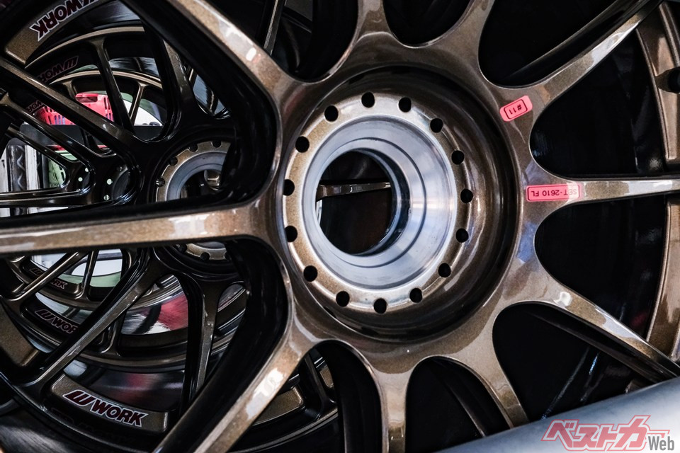 SUPER GTの現場で使用されるワークのホイール
