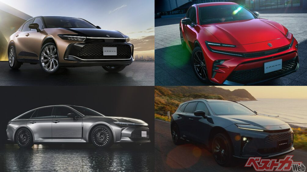 クラウンシリーズ3車種が一部改良！　第5世代HEV搭載！　モデル追加＆装備充実でリフレッシュ!!!