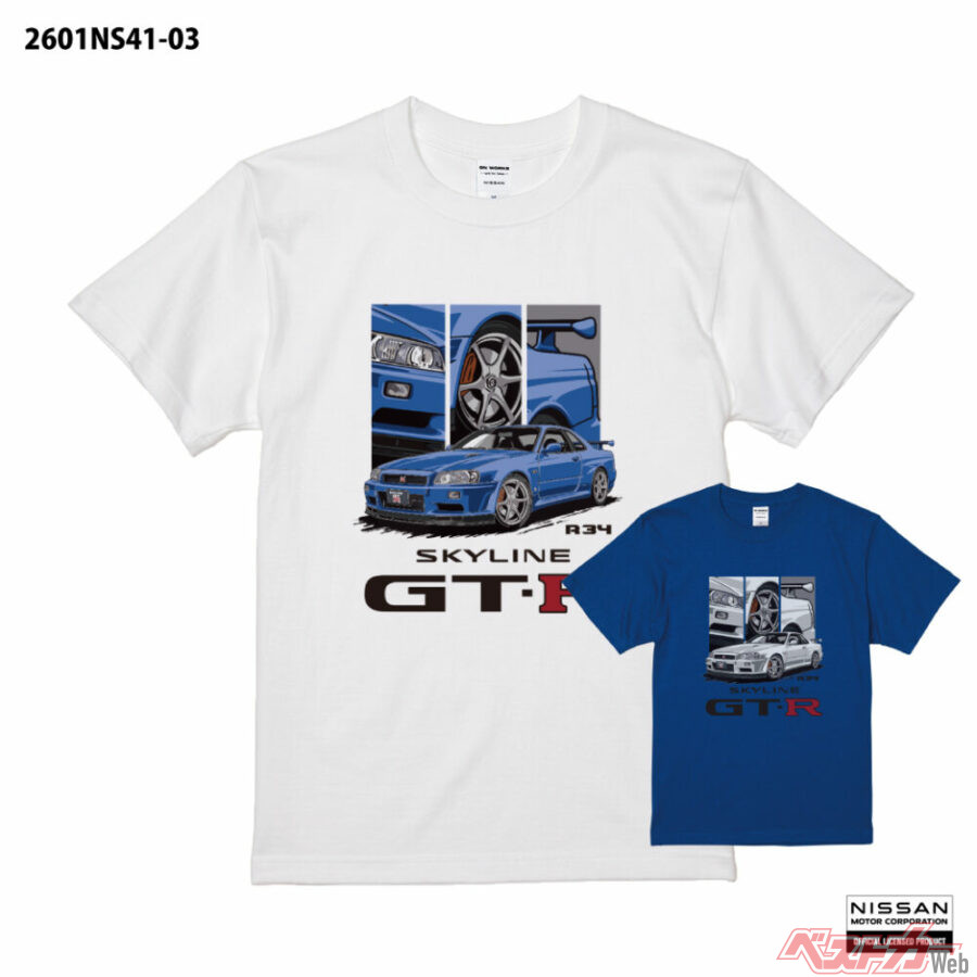 SKYLINE GT-R (R34) Tシャツ