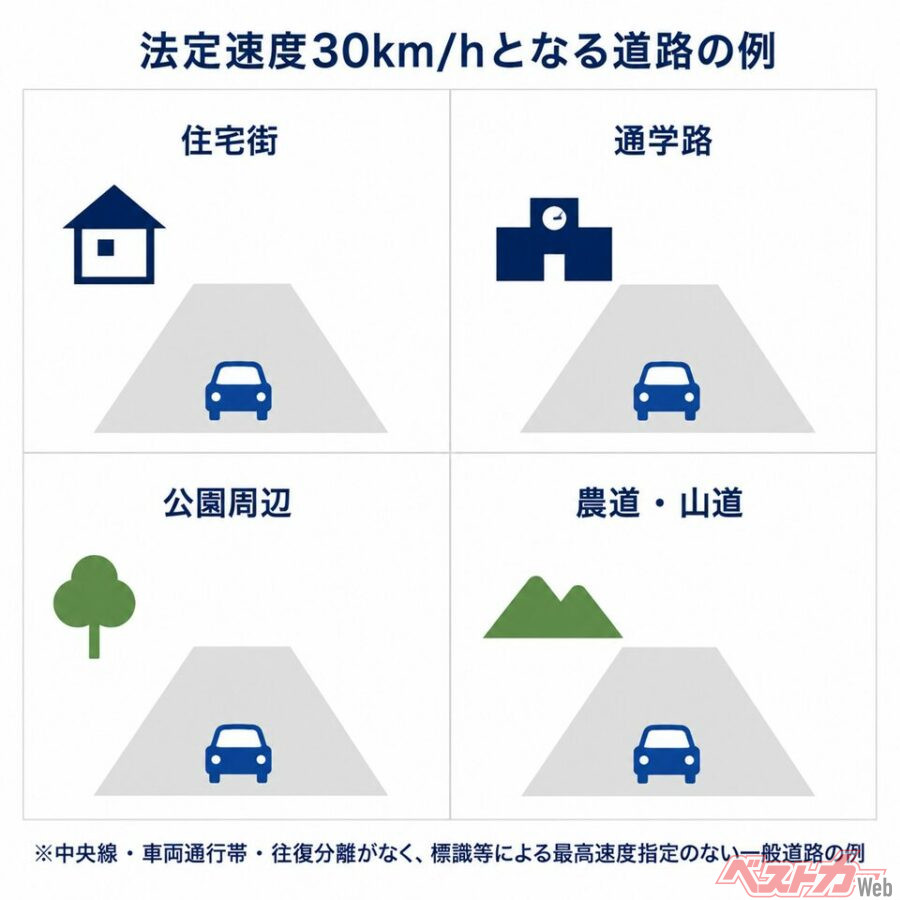 いつもの道が30km/hに!!　知らずに飛ばせば一発免停!?