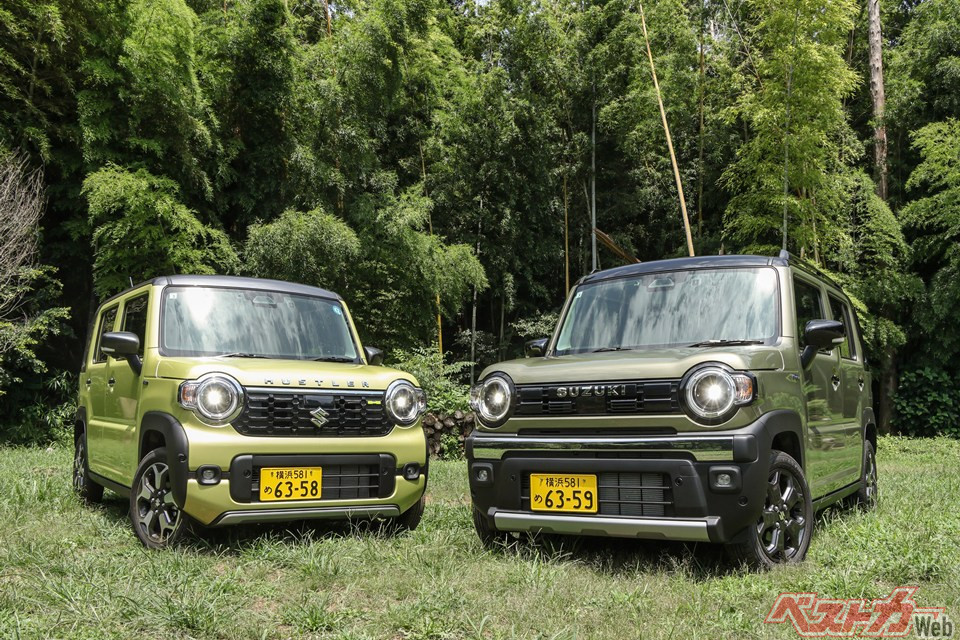 マイナーチェンジで顔つきが変わったハスラー