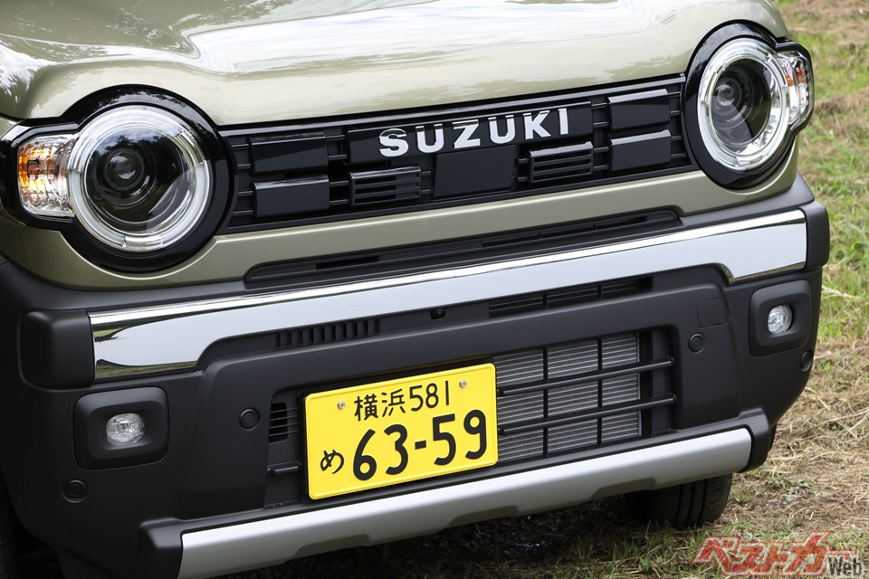 タフワイルドは名前の通り、かわいさの中に頑強さを感じさせるデザインとなった。「SUZUKI」ロゴもデザインを引き締めている