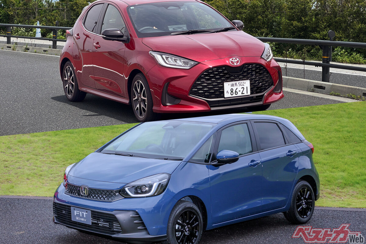 フィット対ヤリス!!　広さのホンダか燃費のトヨタか、コンパクトカー頂上決戦！