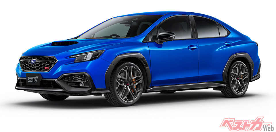 WRX S4は、600台限定の「STI Sport♯」の装備を簡略化したカタログモデルで登場。2.4Lターボは350psクラスまでパワーアップか?(写真はスバル WRX STI Sport♯)