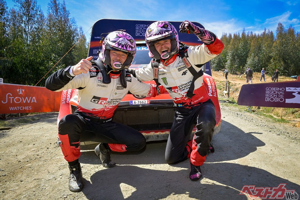 初戦の勝利からなかなか2勝目に届かなったオリバー・ソルベルグ／エリオット・エドモンドソン組もついに2勝目を上げ、2戦を残してのマニュファクチャラーズタイトル獲得に貢献した