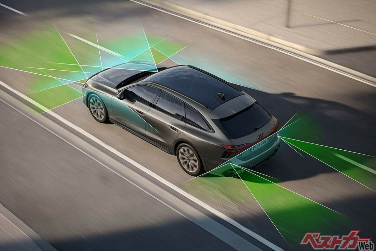 アウディ A6セダンに搭載されたアダプティブクルーズアシストプラス