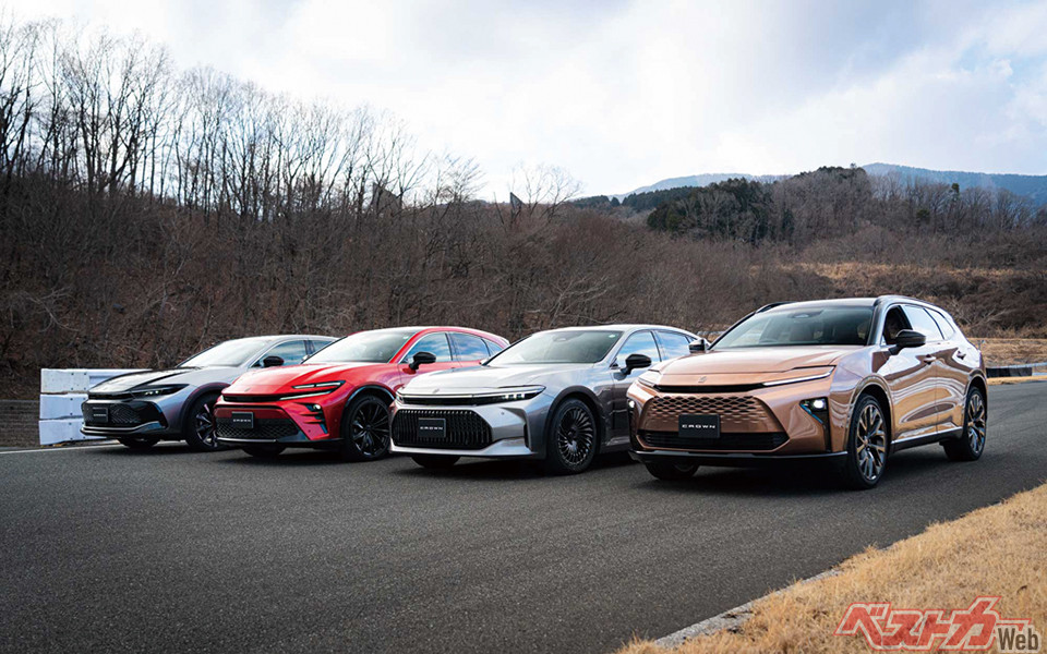 クラウン4車種のなかで最も販売台数が多いのはスポーツ。2026年は7月までで1万440台と絶好調