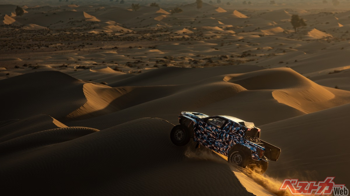 ハイラックスFCを鍛えるため2027年のダカールラリーに参戦するDKR GR FC Hilux。リモートでの水素充填することになるだろうが、その方法など興味は尽きない