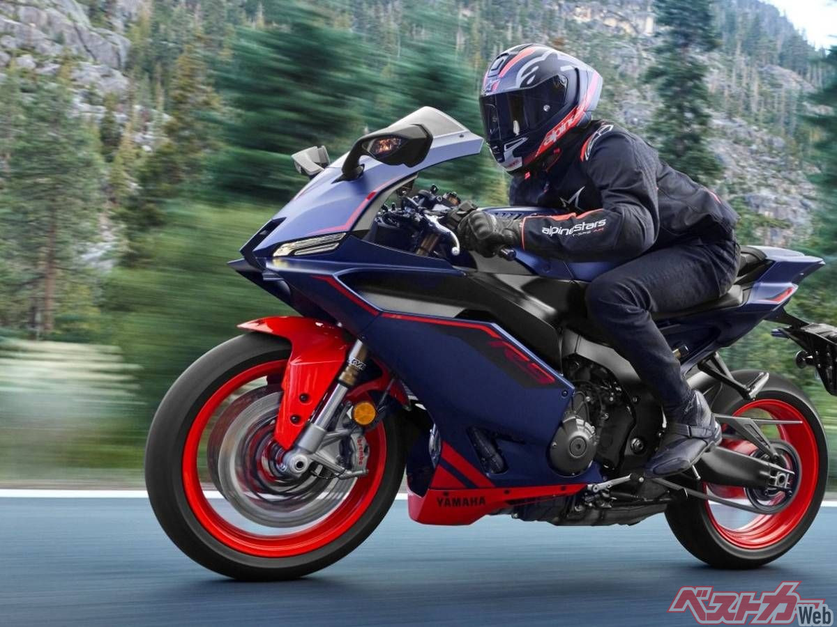 ヤマハ2027年新型「YZF-R9 ABS」9/30から順次発売 朱色が映える“マットダークブルー”追加、販売台数は800台へ