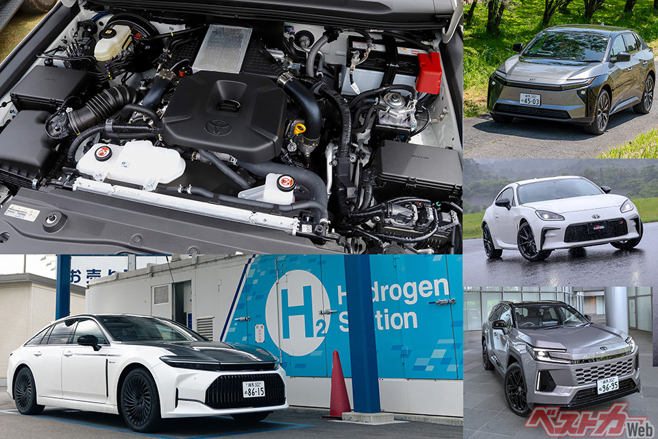 トヨタ最強のパワーユニットはHEVだけじゃない!?　ガソリンから水素まで6種類のパワーユニットを比べてみた！