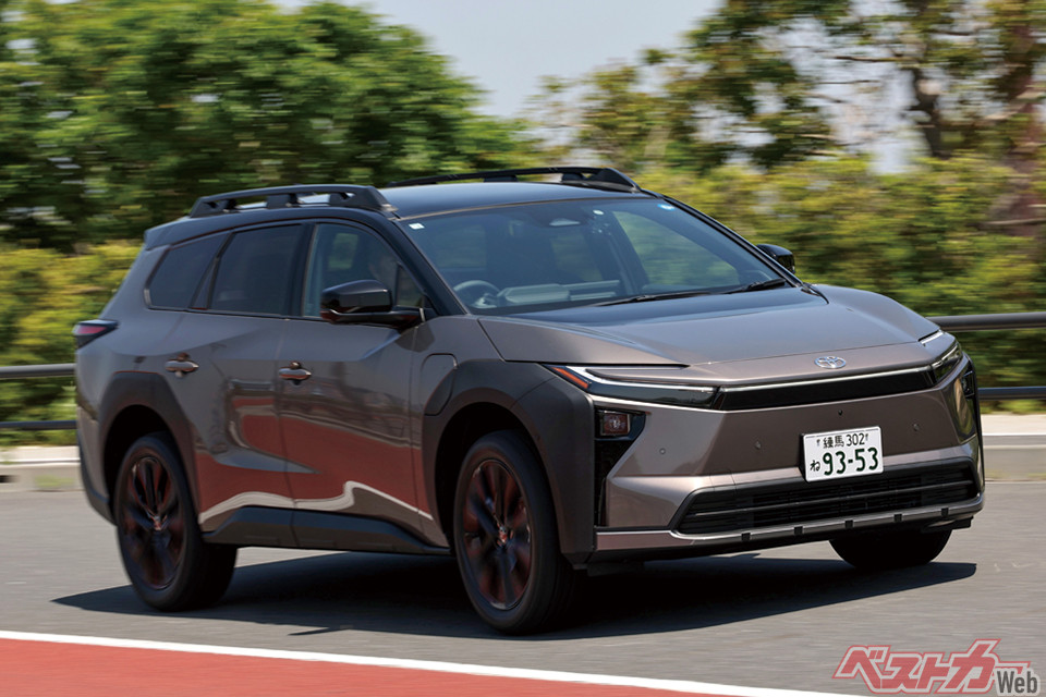 BEVは、トヨタはbZ4X（＆bZ4Xツーリング）、レクサスはRZ、新型ESで、全部で3車種