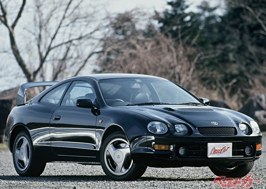 セリカGT-FOURの復活は待ち遠しい。写真は最後のセリカGT-FOUR。400ps/56.1kgmの次世代2Lターボを搭載する2シーターミドシップ4WDで、2027年1月の東京オートサロンで公開予定