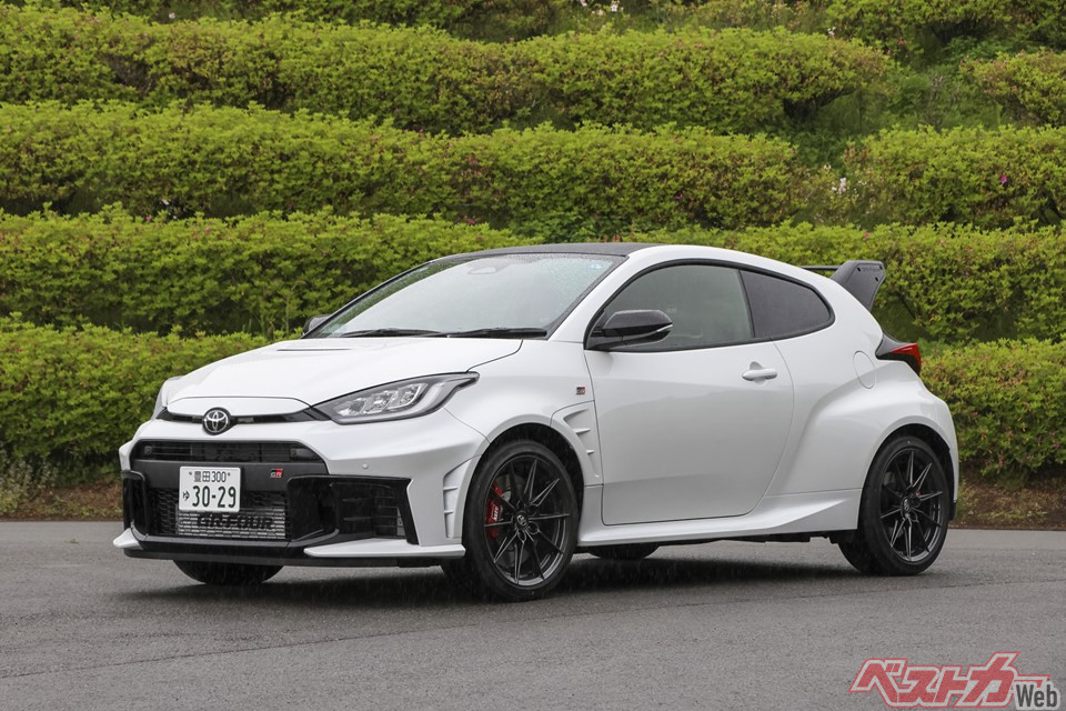 GRヤリス1.3ターボはWRCラリー4マシンのベースとなる模様。2500台限定で2027年登場。写真は現行のGRヤリス