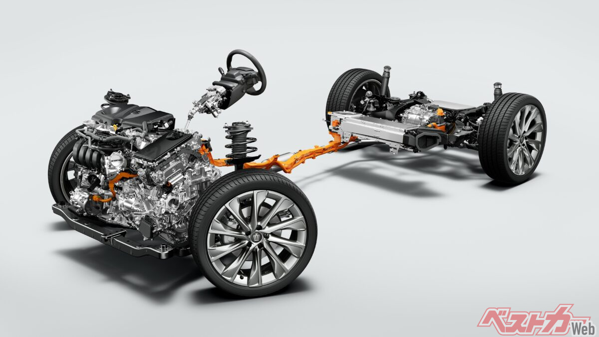 クラウンクロスオーバーの2.5Lハイブリッドシステム