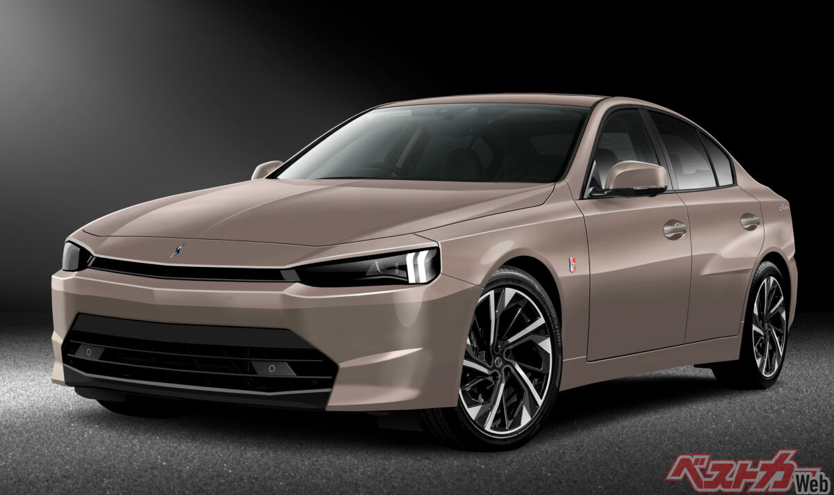 ベストカー作成の新型スカイライン予想CG。早くも2026年内に新型のヴェールがはがされる