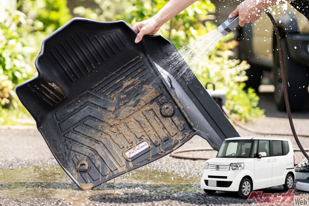 初代N-BOXのフロアマットがヘタッたら……丸洗いできて泥にも強いゴリラマットが最強説!!