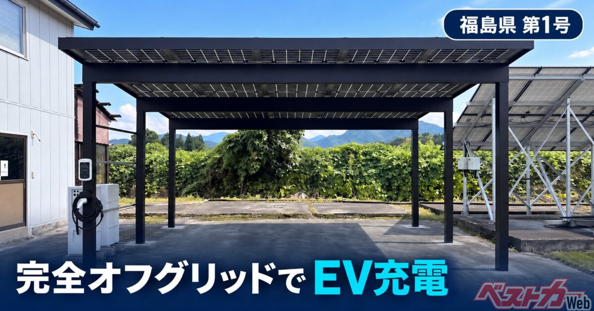 電源不要!! 完全オフグリッドのソーラーカーポートがEVライフを変える！