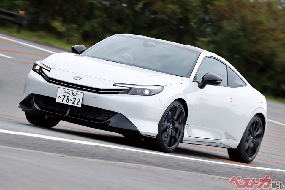 ホンダ プレリュード（現行型）。ほぼ発電機として回っているとは思えないエンジンサウンドが清水氏の涙腺を刺激する