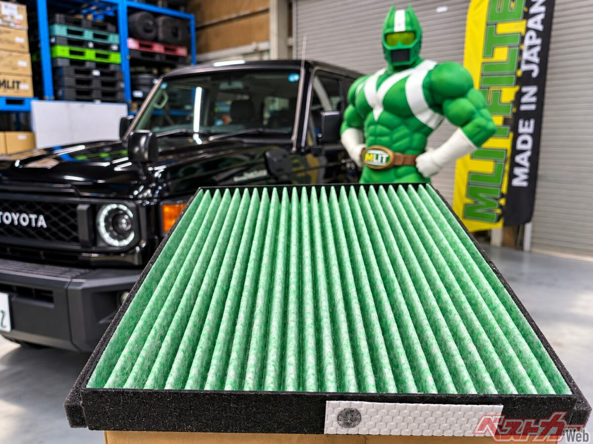 内窓の汚れが減った!! 中東の声で開発されたランドクルーザー70専用エアコンフィルターが高性能な件！