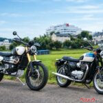 同じ1200ccでも走りは別物！ トライアンフ SCRAMBLER 1200 XEとBONNEVILLE T120を乗り比べ