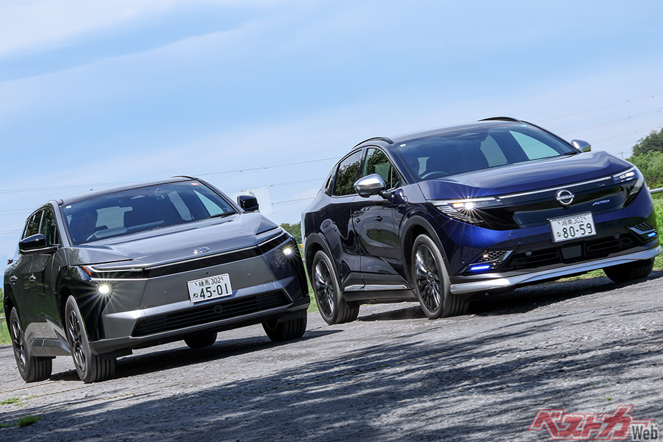 「リーフvs bZ4X」どっちが買い!? 大改良のトヨタが日産に猛追!! 航続距離700km超の国産EV対決が激アツ