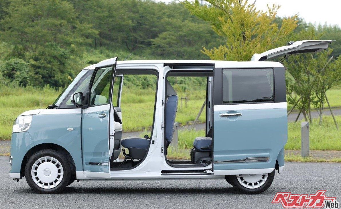 全長3395mm、全幅1475mm、全高1655mmというタントやN-BOXほど背が高すぎず、それでいて両側スライドドアを備える。可愛いだけでなく実用性もあるのがポイント
