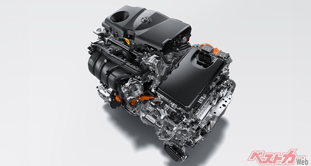 クラウンクロスオーバーのエンジン。TOYOYA HYBRID SYSTEM IIとの組み合わせで最高出力239psだけでなく、低燃費も実現