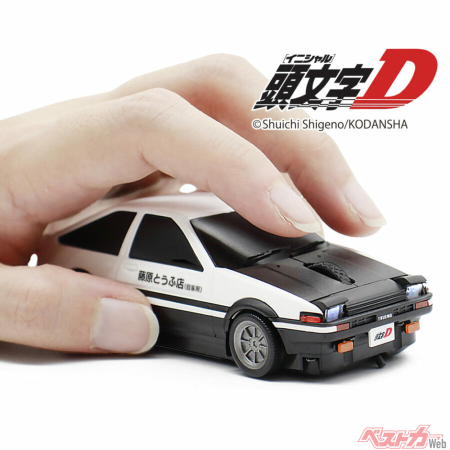 ハチロクでPCを操れ！ ライトも灯く『頭文字D』AE86型無線マウスで仕事もはかどる！