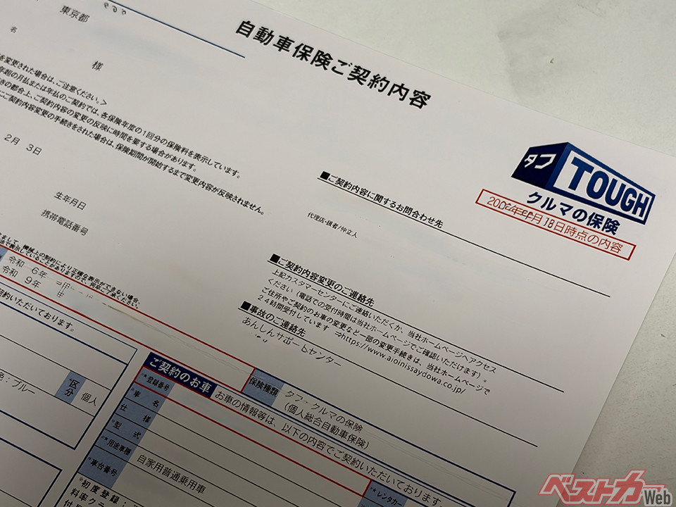 保険会社やプランにより補償範囲や特約などが異なる。設定を見直しておこう