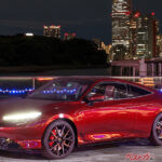 夜の東京に映える深紅のプレリュードが色気ありすぎ!!　特別仕様の専用カラーは内装までボルドー統一だぞ!!