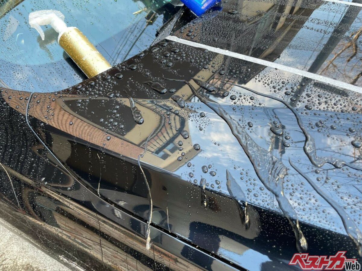 CCウォーターゴールド(2100円)も水はじき効果は抜群!