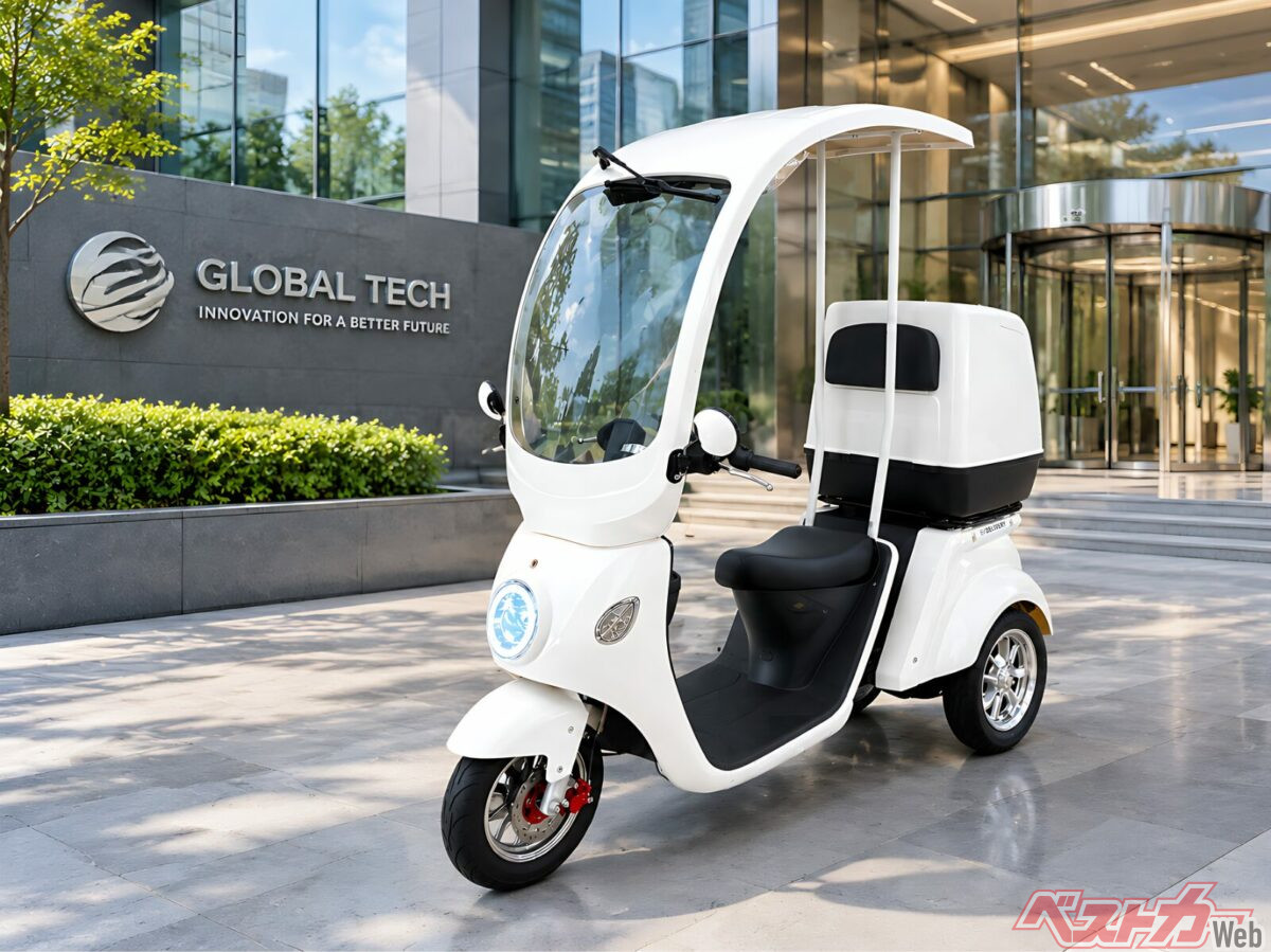 三輪電動バイク「EVデリバリー」