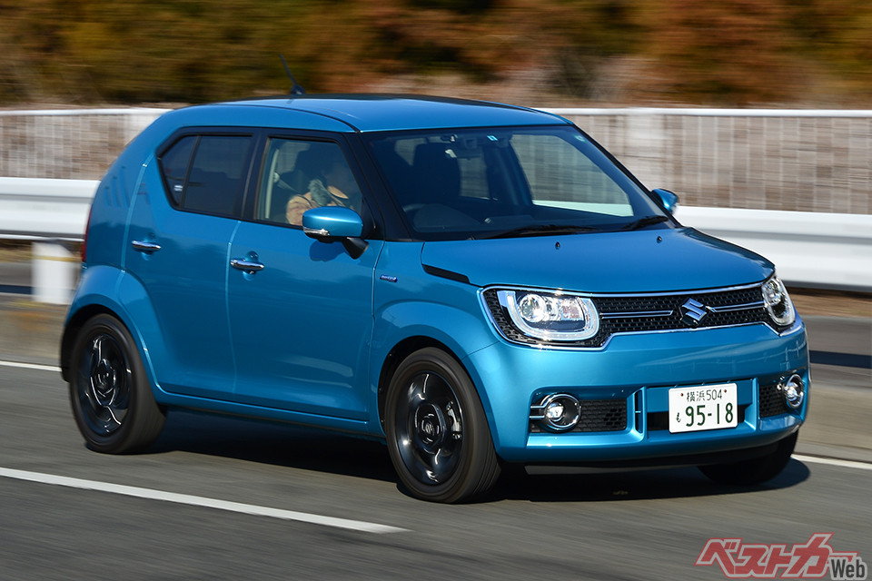 スズキ イグニス（2016年登場）。Aセグメントに属するFFベースのクロスオーバー車。パワーユニットは1.2Lマイルドハイブリッド