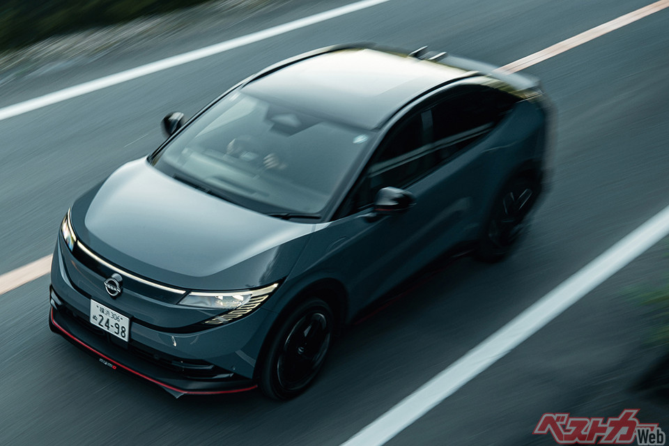 2026年7月に登場した日産 リーフNISMO。先代リーフに設定されたNISMOモデルよりもさらにパワーアップ