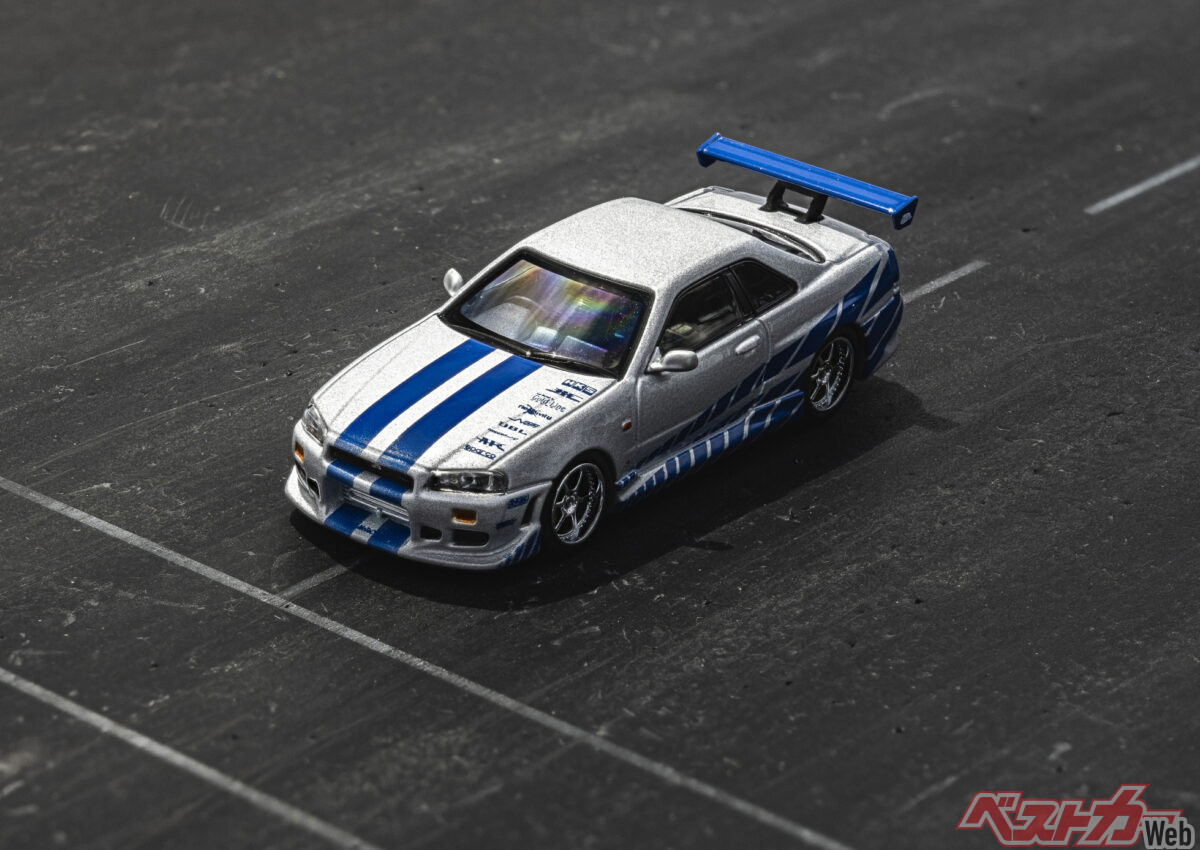 ワイルド・スピードX2でブライアンがステアリングを握ったR34 GT-RがKYOSHO MINI CAR & BOOK に