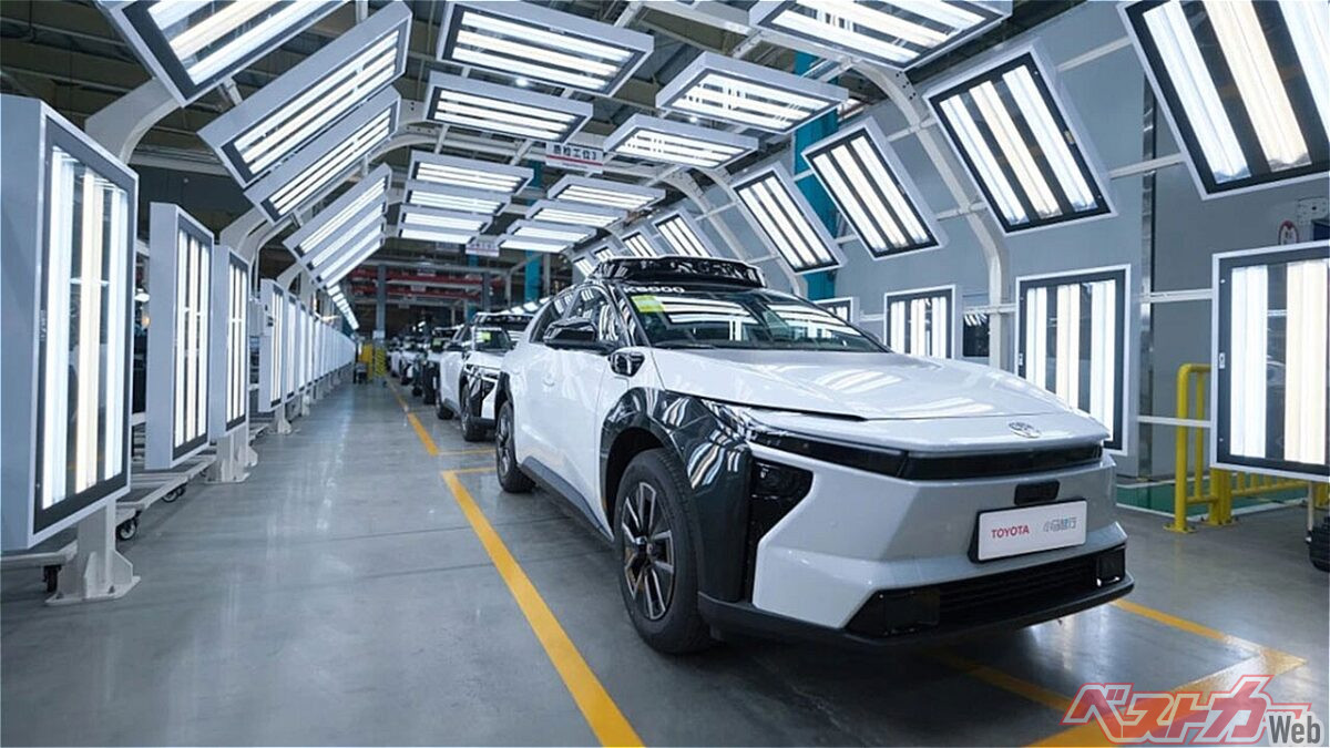 中国の広汽トヨタは2026年2月からポニーAI向けにbZ4Xを生産している（画像：Pony.AI）