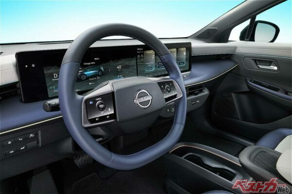 新型リーフはダッシュボードを薄く、センターコンソールを低くした
