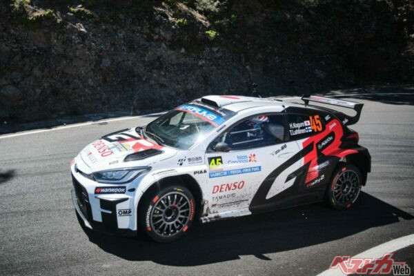 WRCチャレンジプログラムの2期生の山本雄紀選手がドライブするGRヤリスラリー2