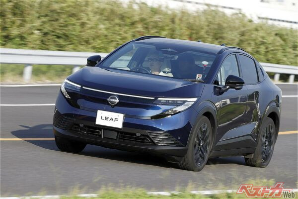 新型リーフにはぜひ試乗を。速くて質感のある乗り心地だ