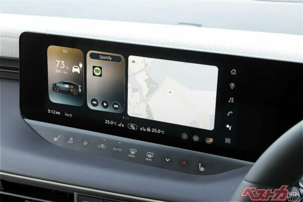 ナビでルート設定をすると途中の充電提案をしてくれるうえ、充電場所までの距離や起伏などによりバッテリーの温度制御も行う