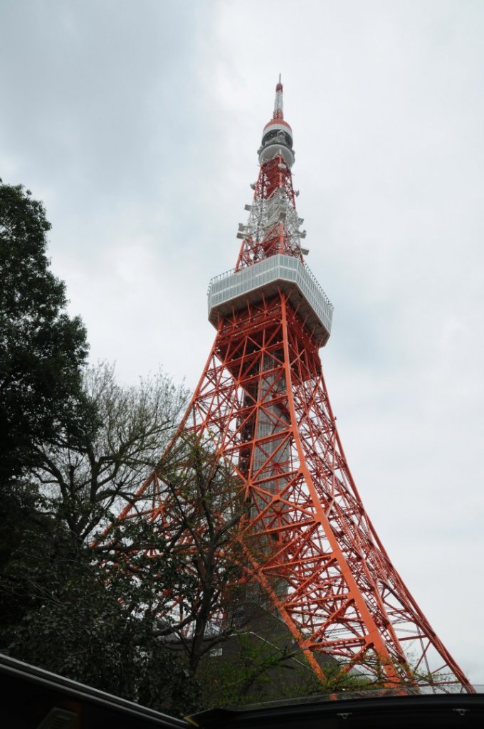 開かれたトップから東京タワーの全景が、座ったまますぐ近くで見ることができる