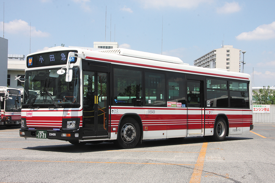 一般路線バスのいすゞ大型最新鋭は2PG-LV290N2の17台。新型エルガはすべてAT仕様だが、このグループは総重量が14tを超え、2DG-から2PG-に変わった