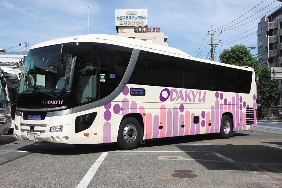 都市間夜行路線は1988年の新宿～秋田線から運行開始。車両は独立3列シートの三菱エアロクィーンで、花をイメージしたデザインがオレンジ色で施された。以後、夜行高速バスには色違いで同じデザインを採用