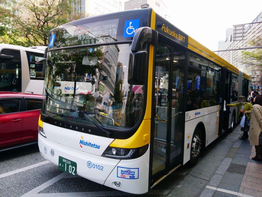 スカニア・ボルグレンの連節バス（西日本鉄道）