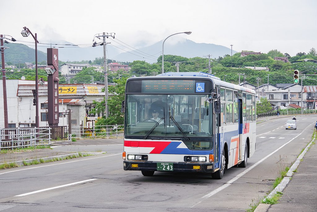 函館バス510系統の大型路線車