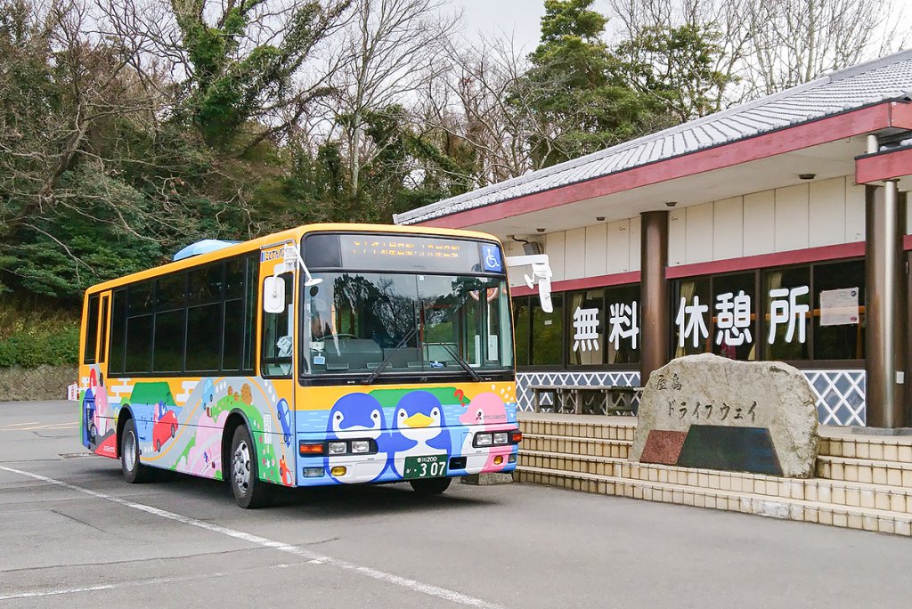 観光名所が目的地のシャトルバス（香川県）